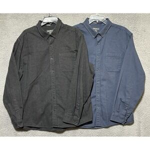 Eddie Bauer Shirts Mens XL Button Down Classic Fit 100% Cotton Lot Of 2 EUC